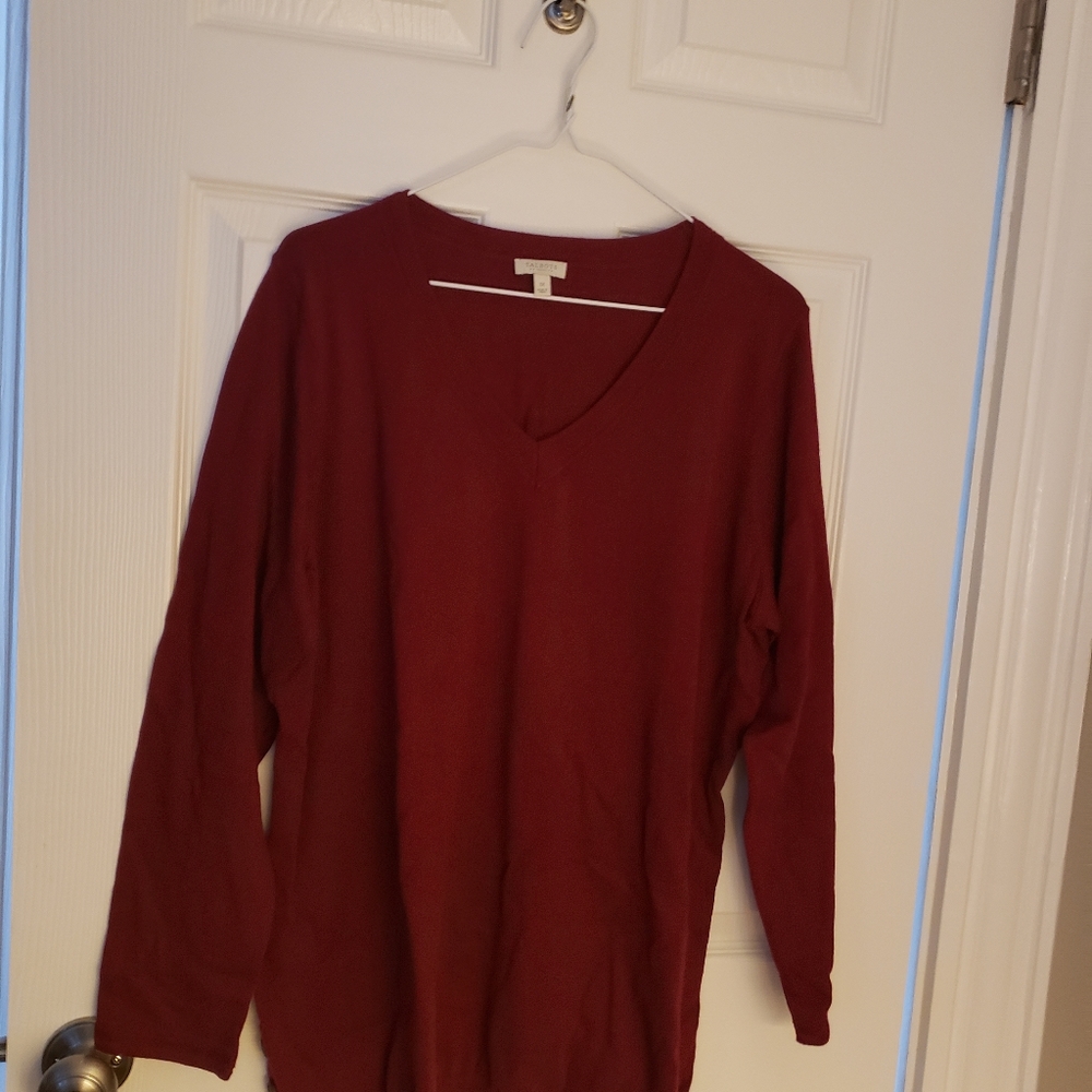 Burgundy Talbots sweater